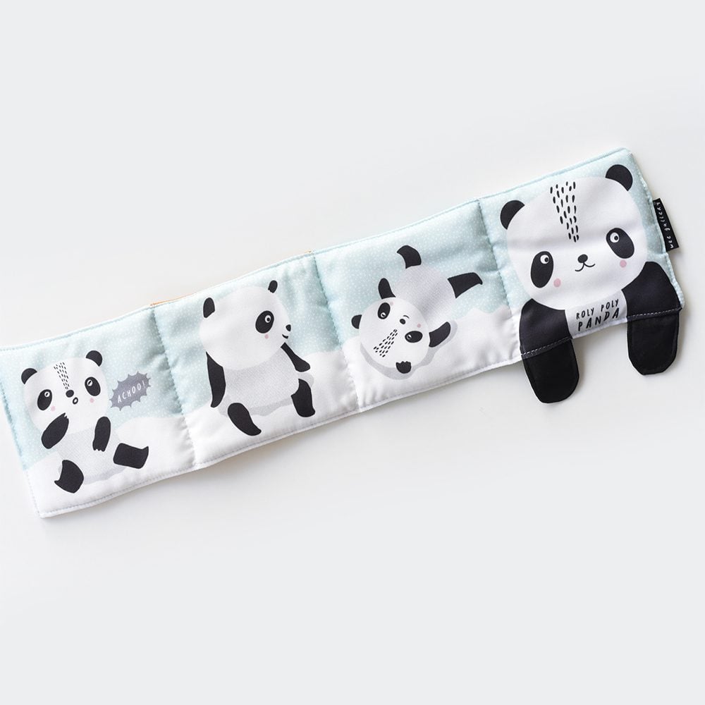 Wee Gallery - Babys First Soft Book - Friendly Faces Roly Poly Panda