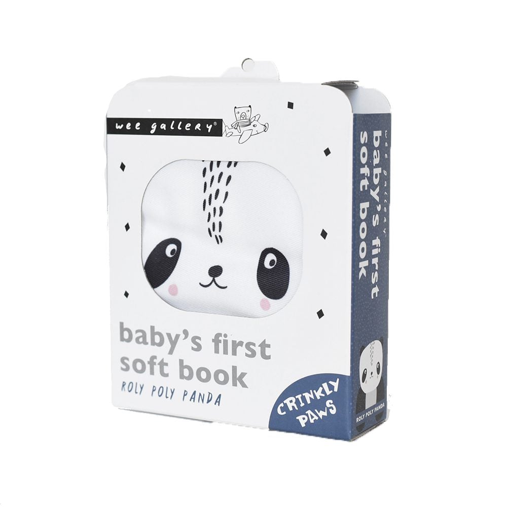 Wee Gallery - Babys 1. Soft-Buch - Friendly Faces Roly Poly Panda