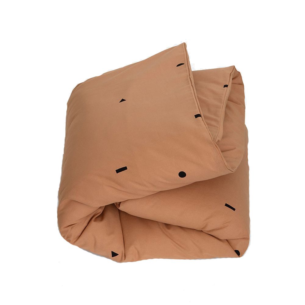 Studio Ditte - Kids Duvet Cover - Blocks on Caramel - 140 x 200/220 cm