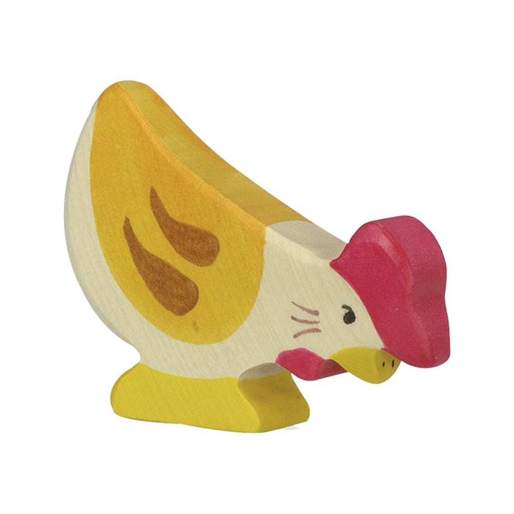 Holztiger - Wooden Animals - Hen, Pecking