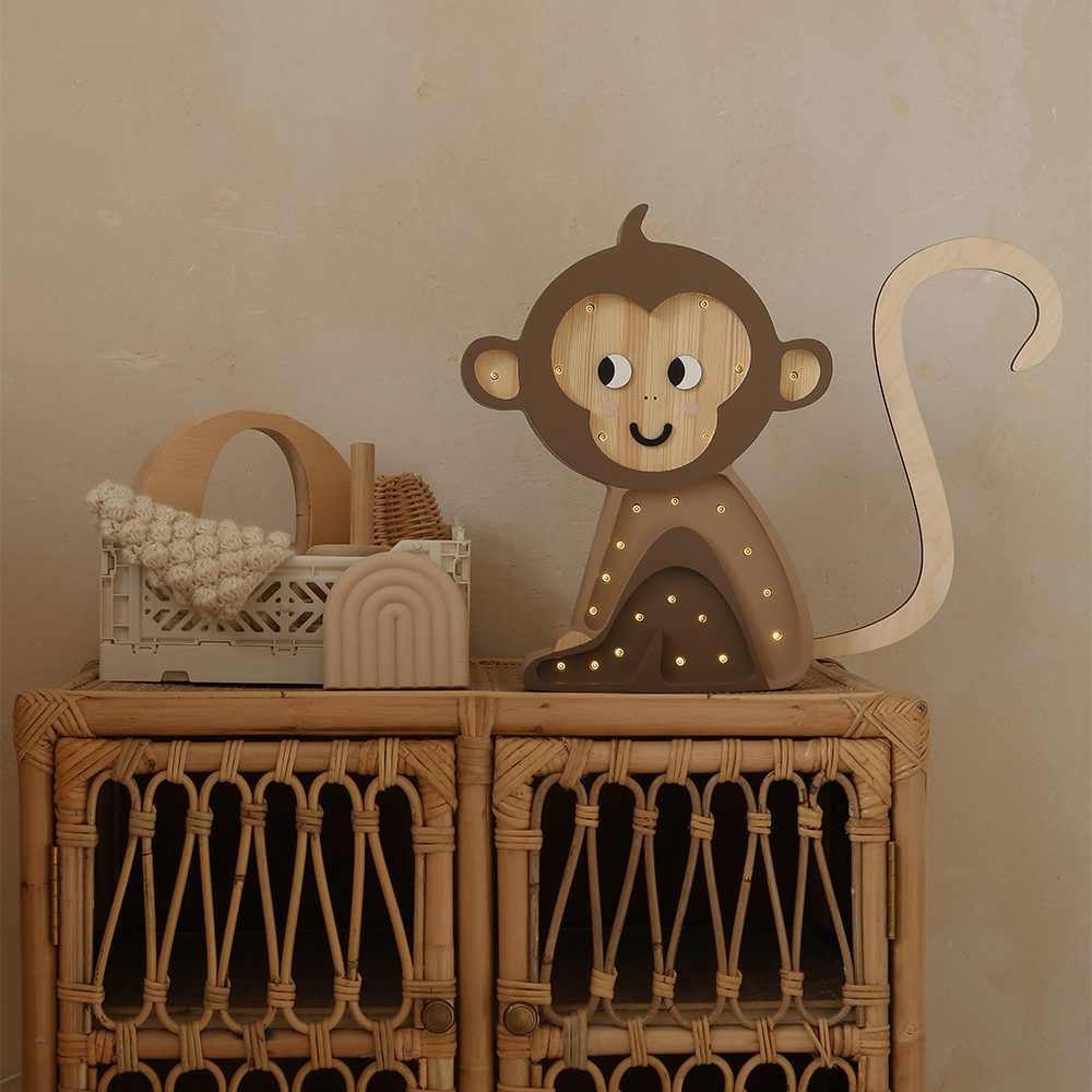 Little Lights - Nightlight - Monkey - Jungle Brown