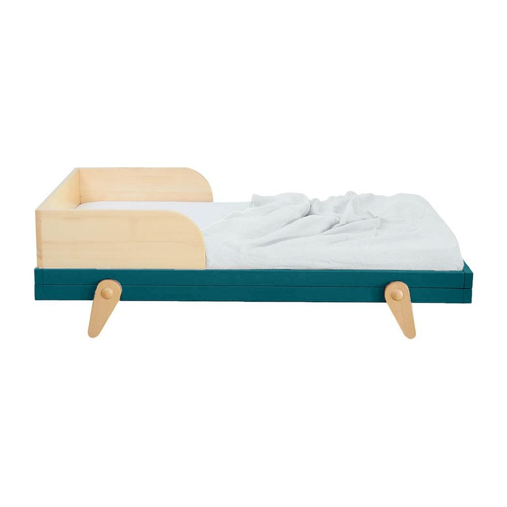 Laurette - Juniorbett Lit Petipeton - 70 x 140 cm - Blue Canard