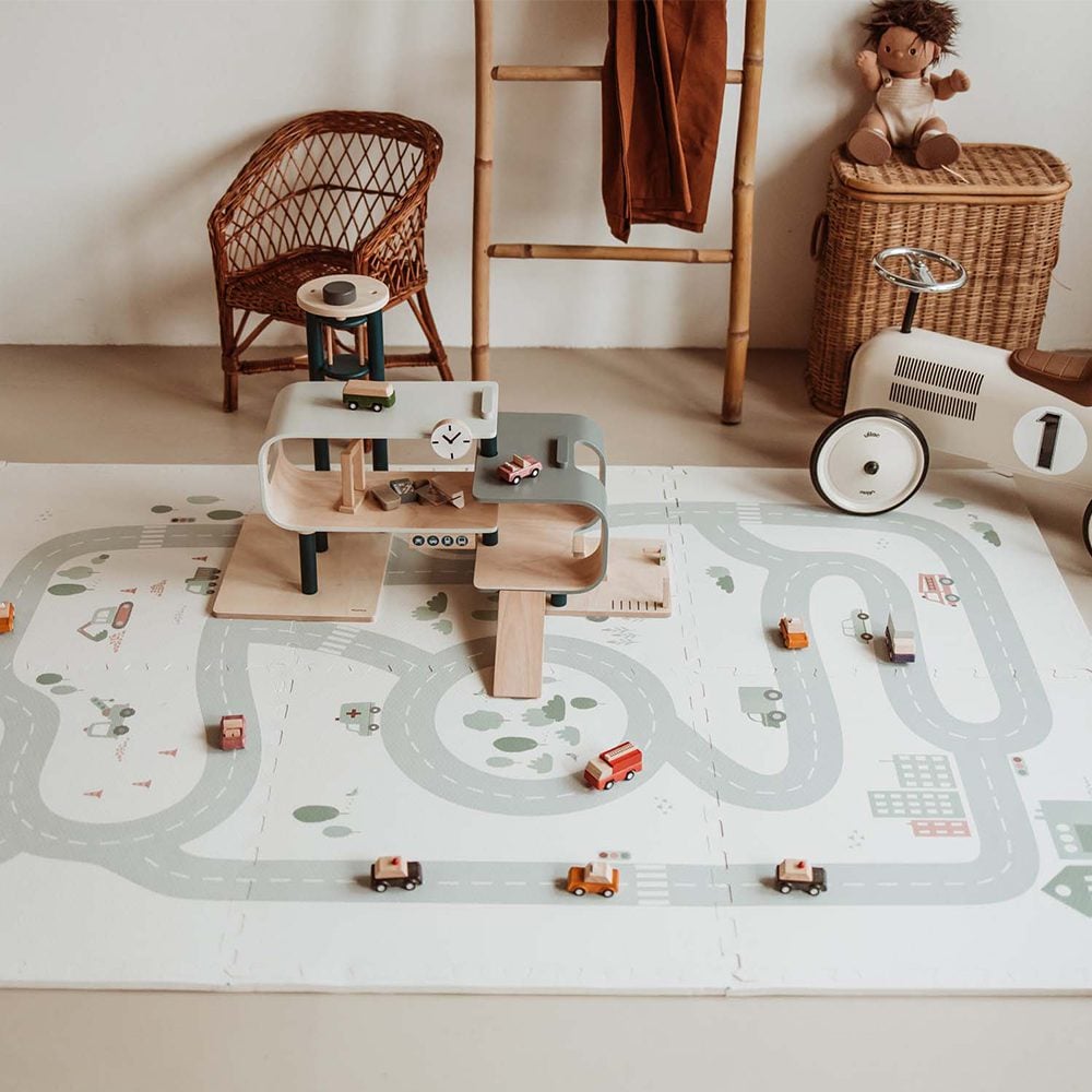 Play&Go - EEVAA Play Mats - Road (6tiles) 120x180 cm