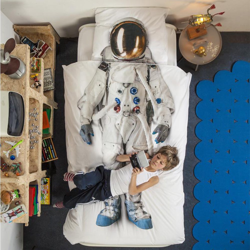 SNURK - Kids Duvet Cover Set - Astronaut - NL 140 x 200/220 cm