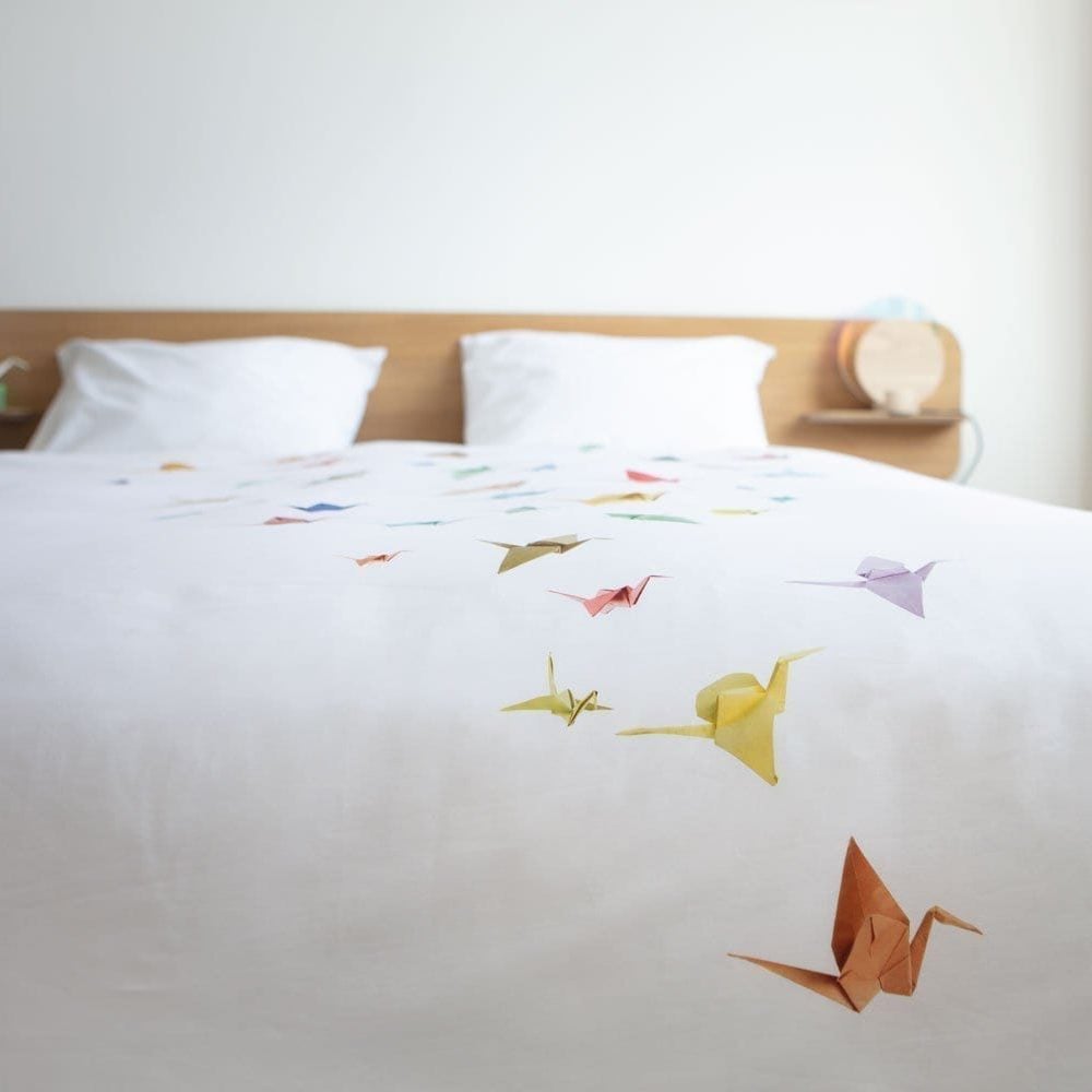 SNURK - Kids Duvet Cover Set - Crane Birds - NL 140 x 200/220 cm