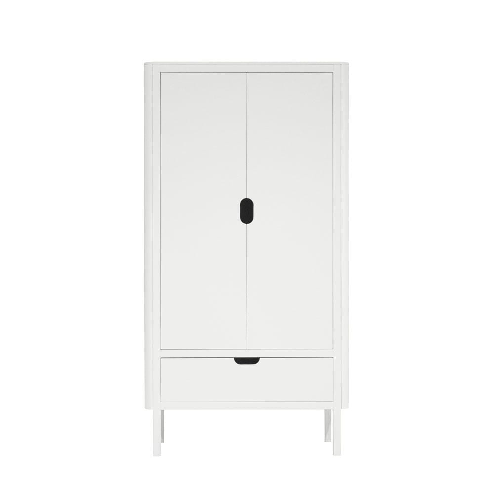 Sebra - Kinder Kleiderschrank - 2-türig - Weiß
