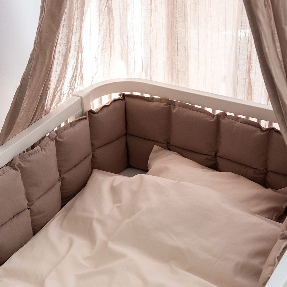 Sebra - Classic Baby Bed Linen - Birchbark Rose - 70 x 100 cm