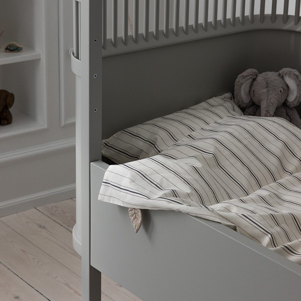 Sebra - Junior Bed Linen - Cream Stripe - 100 x 140 cm