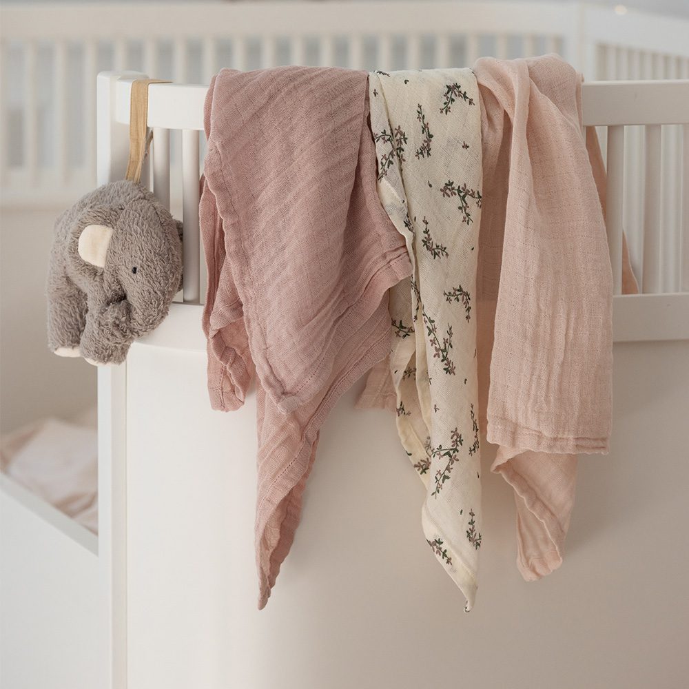 Sebra - Muslin - Powder Blossom - Rose (3Pcs)