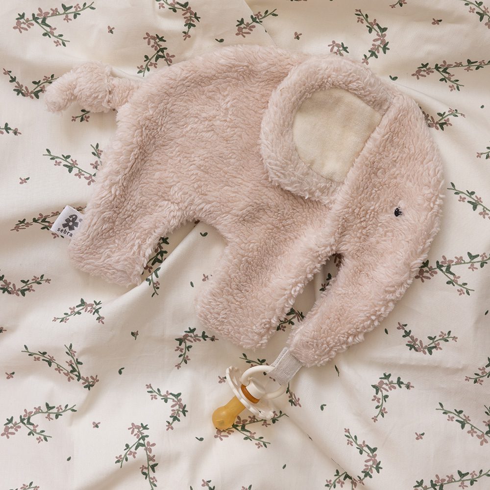Sebra - Pacifier Comfort Blanket - Fanto - Birchbark Rose
