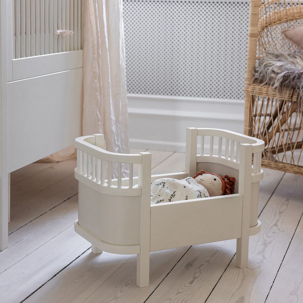 Sebra - Doll's Bed + Matress - White