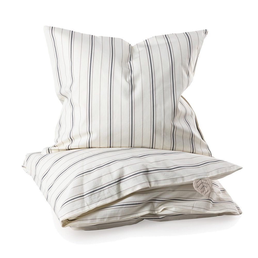 Sebra - Baby Bettwäsche - Cream Stripe - 70 x 100 cm