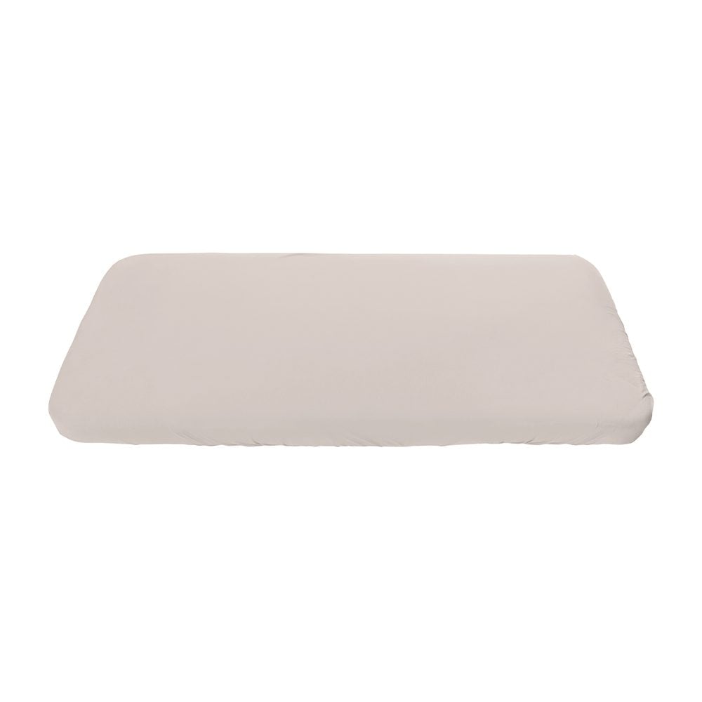 Sebra - Baby & Junior Bed - Junior Jersey Sheet - Seabreeze Beige - 70 x 160 cm