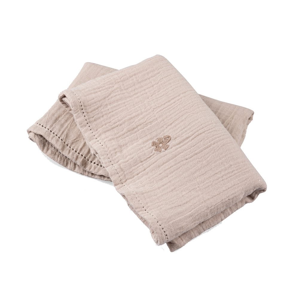 Sebra - Musselin Wickelunterlage - Seabreeze Beige (2st.)