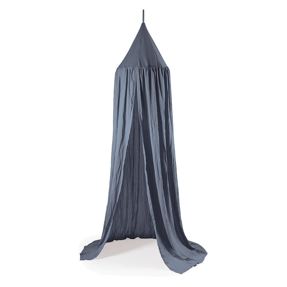 Sebra - Himmelbett - Dobby-Webart - Forest Lake Blue