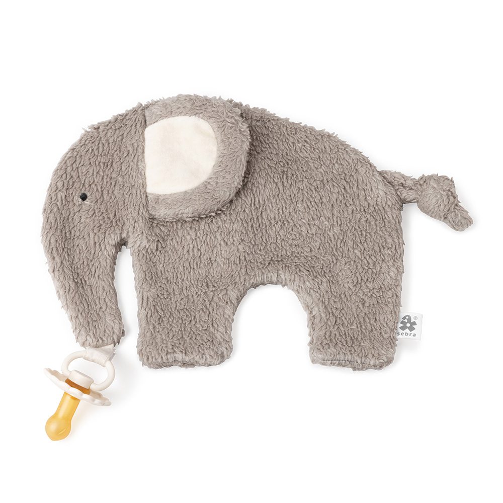 Sebra - Pacifier Comfort Blanket - Fanto - Grey