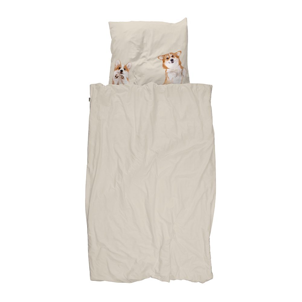 SNURK - Kids Duvet Cover Set - Corgi Friends - NL 140 x 200/220 cm