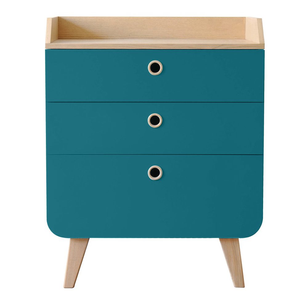 Laurette - Dresser Zen - 3 Drawers - Blue Canard