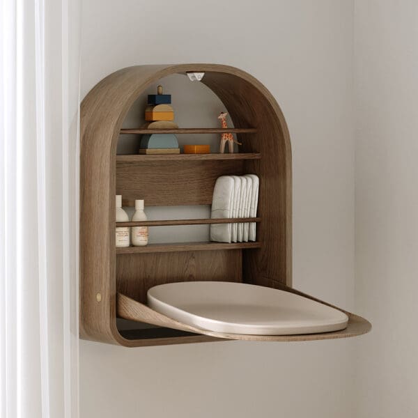 Kas Kopenhagen - Kai Wall Changing Table - Smoaked Oak