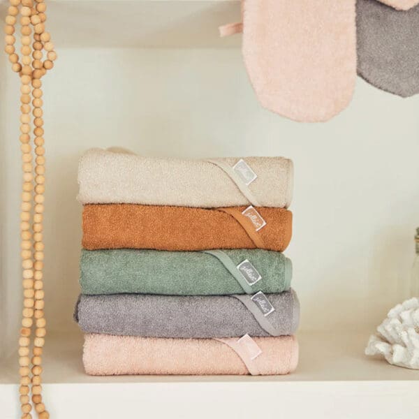 Jollein - Bath Cape Terry - Biscuit - 75 x 75 cm