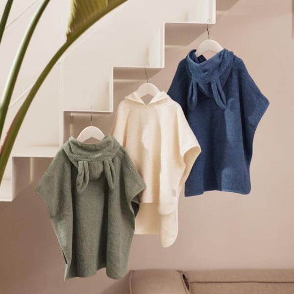 Jollein - Bath Poncho - Ash Green