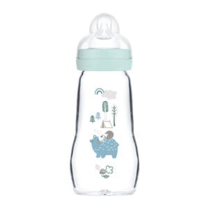 MAM - Feel Good Fles Glas 260 ml - Blauw