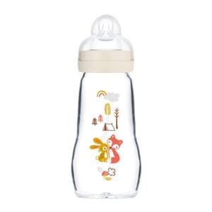 MAM - Feel Good Fles Glas 260 ml - Beige