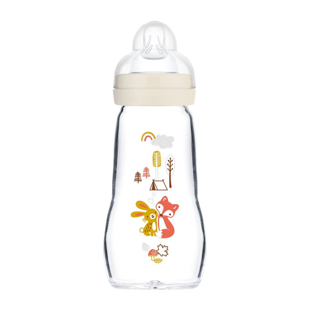 MAM - Feel Good Baby Bottle Glas 260 ml - Beige