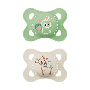 MAM - Pacifier Original Pure Siliconen 0-6 months - Green - 2 st.