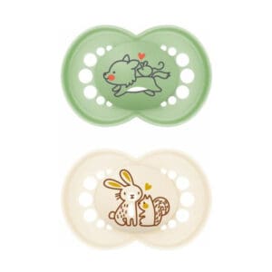 MAM - Pacifier Original Pure Siliconen 6-16 months - Green - 2 st.