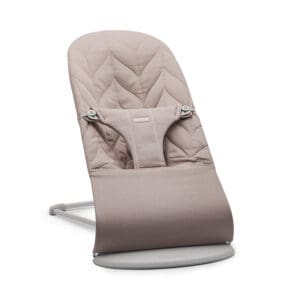 BabyBjörn - Babywippe Bliss - Gewebt - Blütenblatt Steppung - Sand Grey