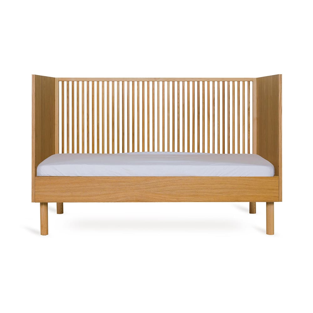 Quax - Hai No Ki Convertible Baby Cot - Natural Ash - 140 x 70 cm