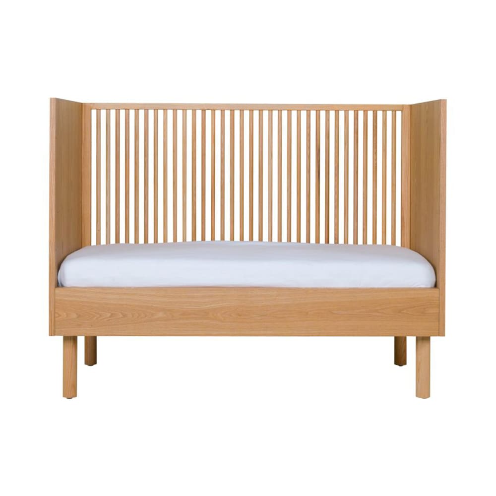Quax - Hai No Ki Baby Cot - Natural Ash - 120 x 60 cm