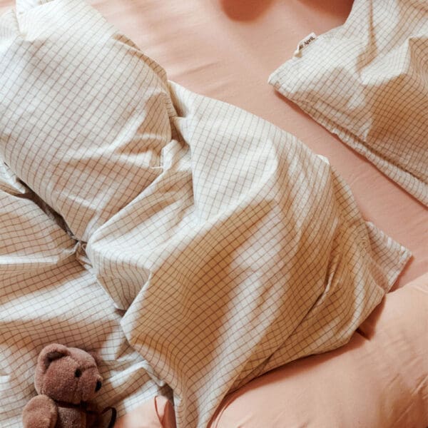Dear April - Joha Junior Bedding - Mini Check - 100 x 135 / 40 x 60 cm - German Size