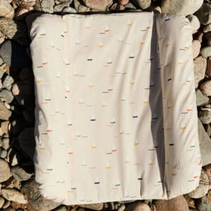 Dear April - Swan Changing Cushion - Pond Boats - 58 x 65 cm