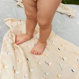 Dear April - Mio Muslin Cloths - Pond Boats - 3-Pack - 65 x 65 cm
