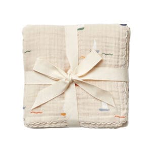 Dear April - Mio Hydrofile Doeken - Pond Boats - 3-Pack - 65 x 65 cm