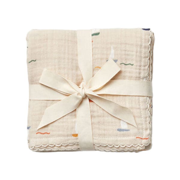 Dear April - Mio Hydrofile Doeken - Pond Boats - 3-Pack - 65 x 65 cm