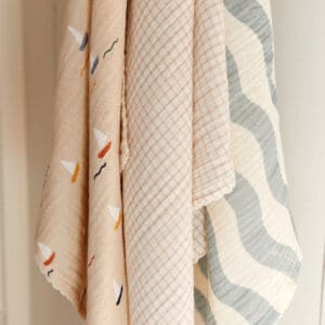 Dear April - Mio Muslin Cloths - Waves - 3-Pack - 65 x 65 cm