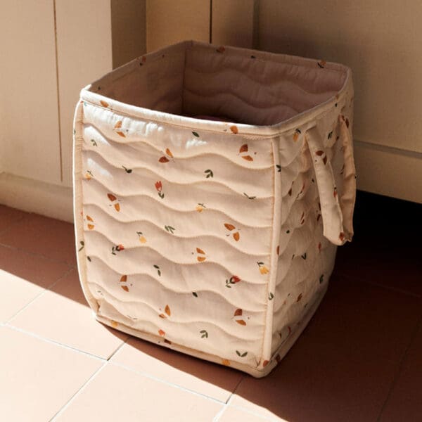 Dear April - Ami Basket - Quilted & Padded - Songbirds - 25 x 25 x 30 cm