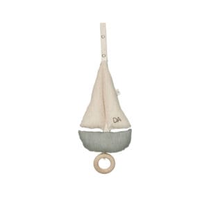 Dear April - Pondus Segelboot Mobile - Musikklang - 22 cm - Blau/Weiß