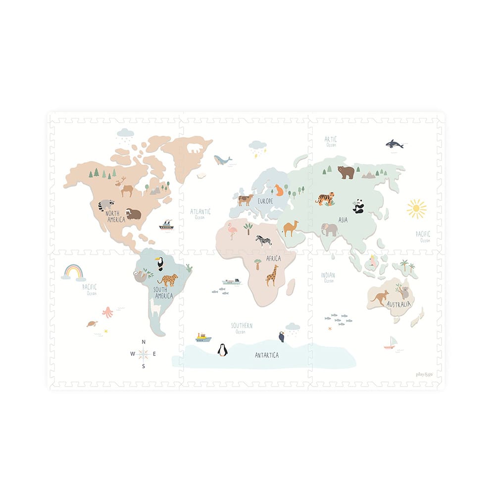 Play&Go - EEVAA 3-in-1 - Worldmap Colour Design