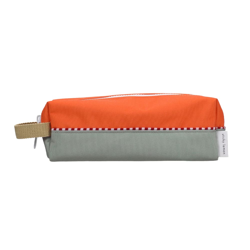 Sticky Lemon - Mäppchen - Wonders - Colourblocking - Lifebuoy Orange + Shark Grey