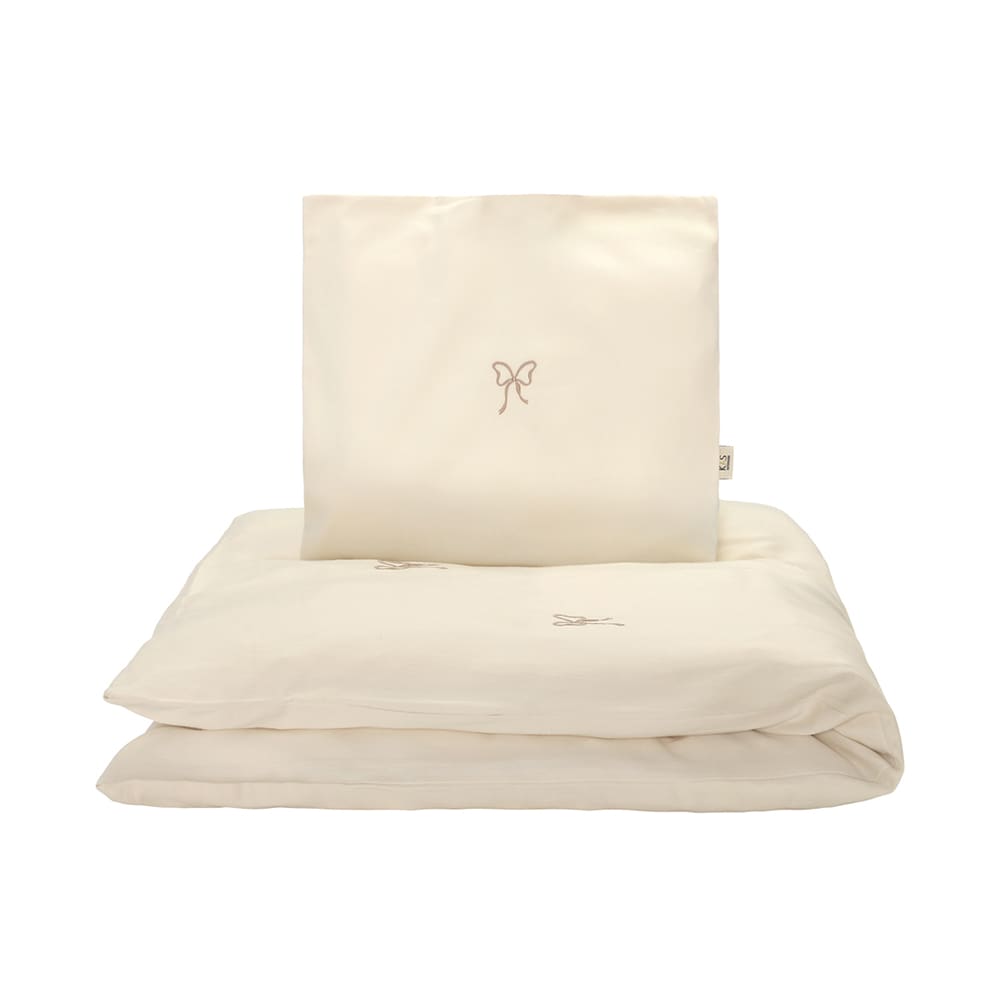 KAS Kopenhagen - Embroidered Bedding Junior - Bow - 100 x 140 cm