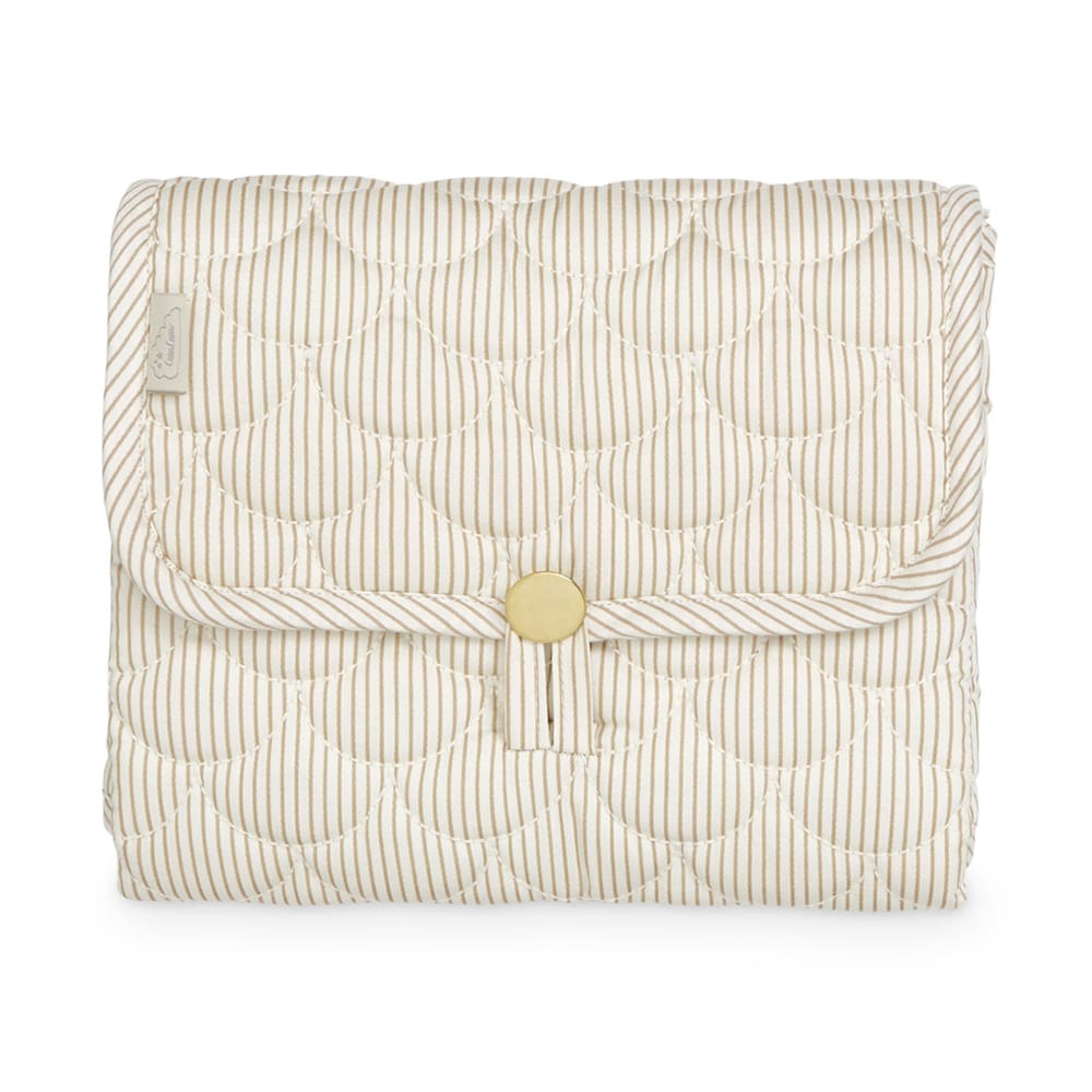 Cam Cam Copenhagen - Changing Mat - Quilted - Classic Stripes Camel