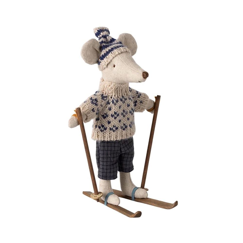 Maileg - Winter Mouse Dad - Blue