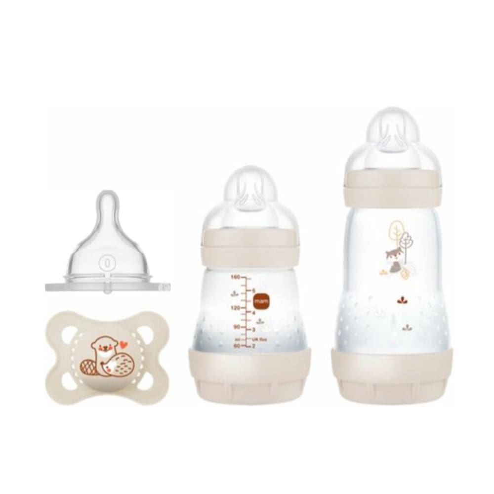 MAM - Babyfles Set Easy Start Anti-Colic - Beige - Speen 0+ - 1 st