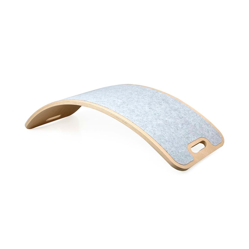 Curve Lab - Balanceboard - Perfect Arc - Filz - Light Grey