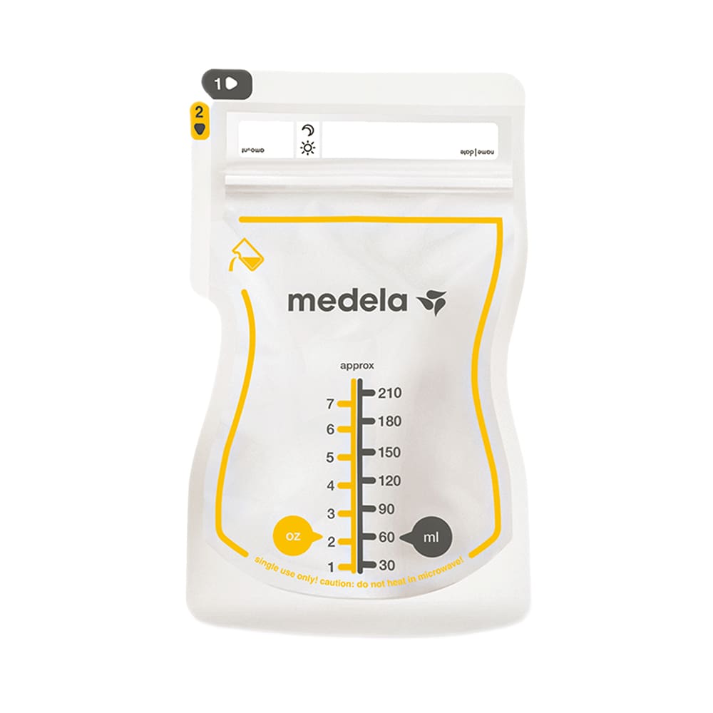 Medela - Breast Milk Storage Bags with Pour Spout - 210 ml - 50 pcs