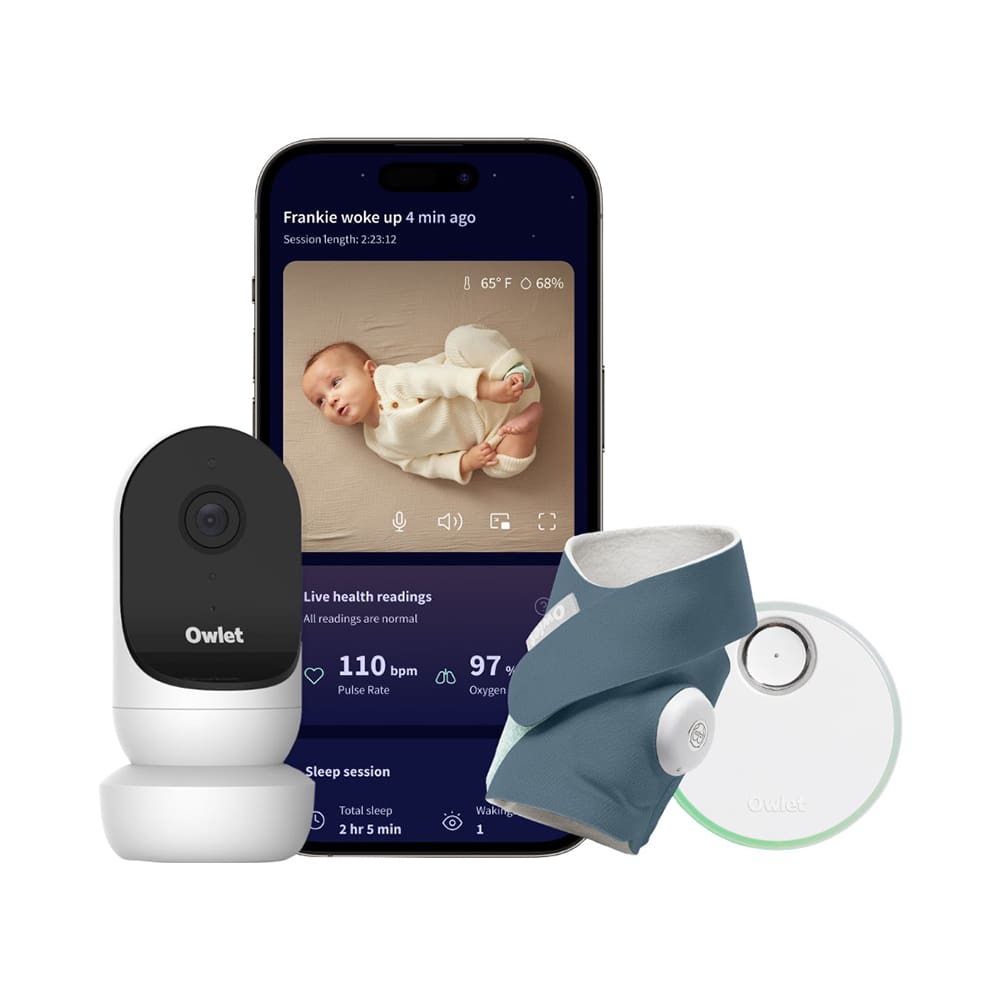 Owlet - Dream Sock & Cam 2 Bundle - Bedtime Blue - 0-18 Months